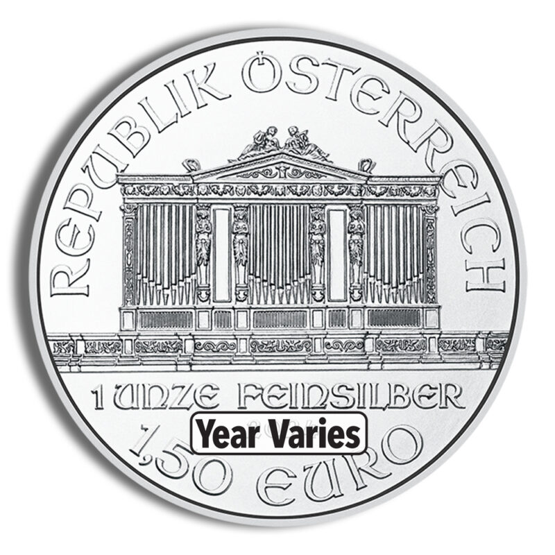 1 oz Austrian Silver Philharmonic (Year Varies) - Image 2