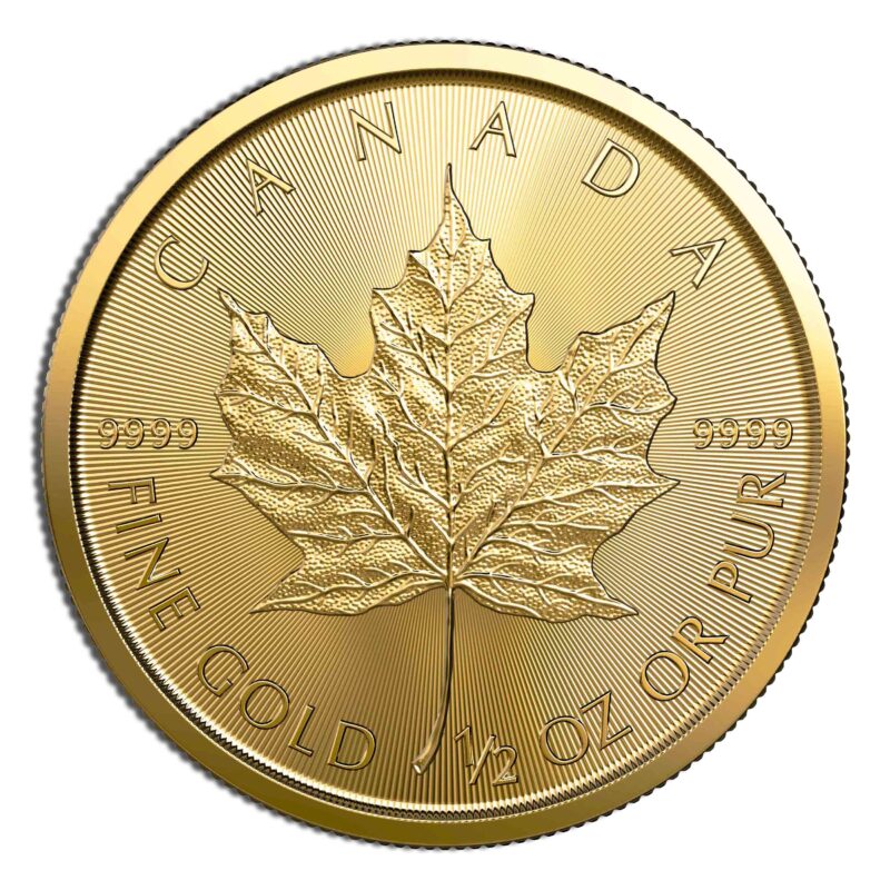 1/2 oz Gold Maple Leaf (Year Varies - Sealed)