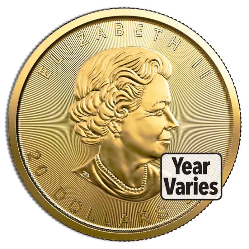 1/2 oz Gold Maple Leaf (Year Varies - Sealed) - Image 2