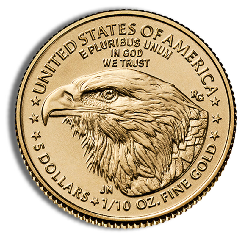 2025 1/10 oz Gold Eagle - BU - Image 2