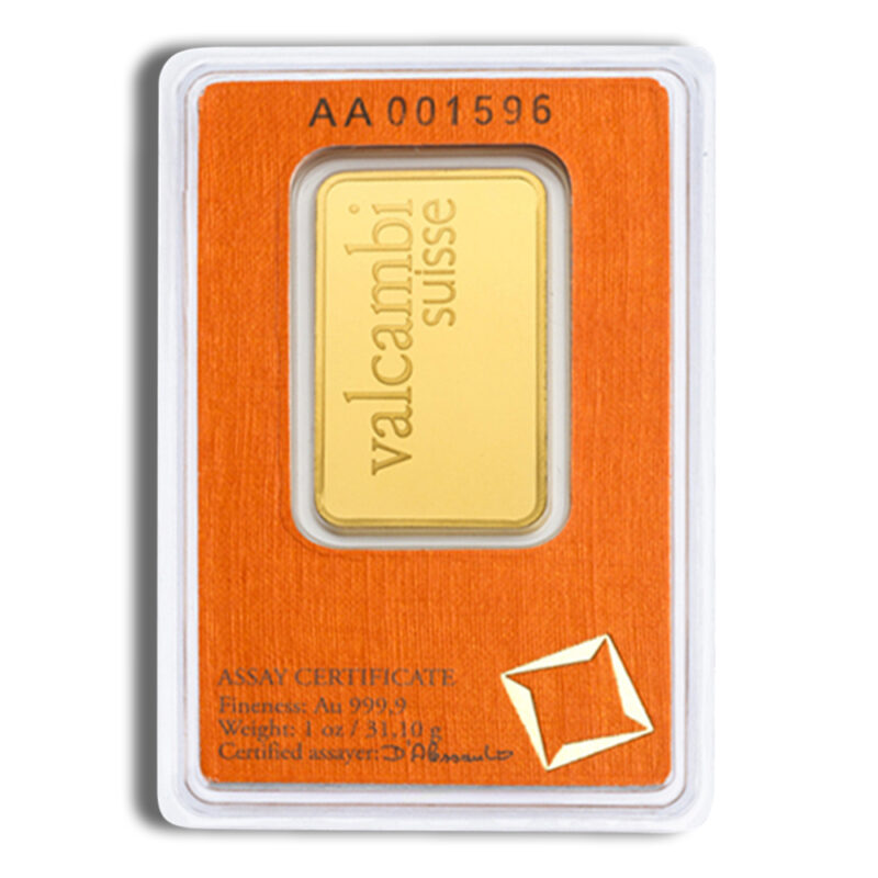 1 oz Gold Bar - Valcambi (Carded) - Image 2