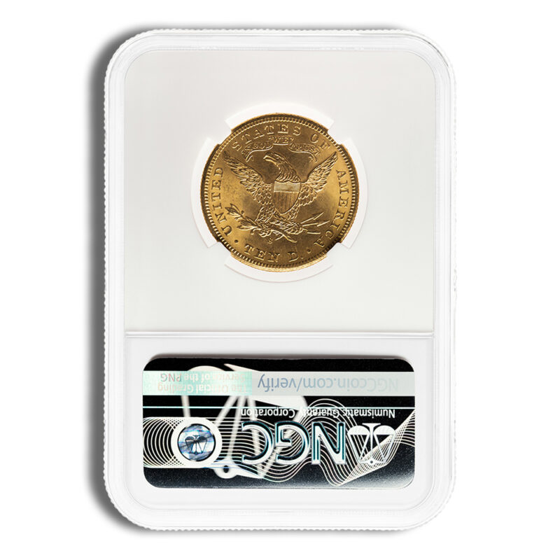 $10 Gold Liberty Eagle - NGC MS62 - Image 2