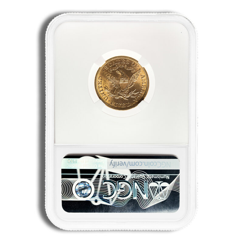 $5 Gold Liberty Half Eagle - NGC MS62 - Image 2