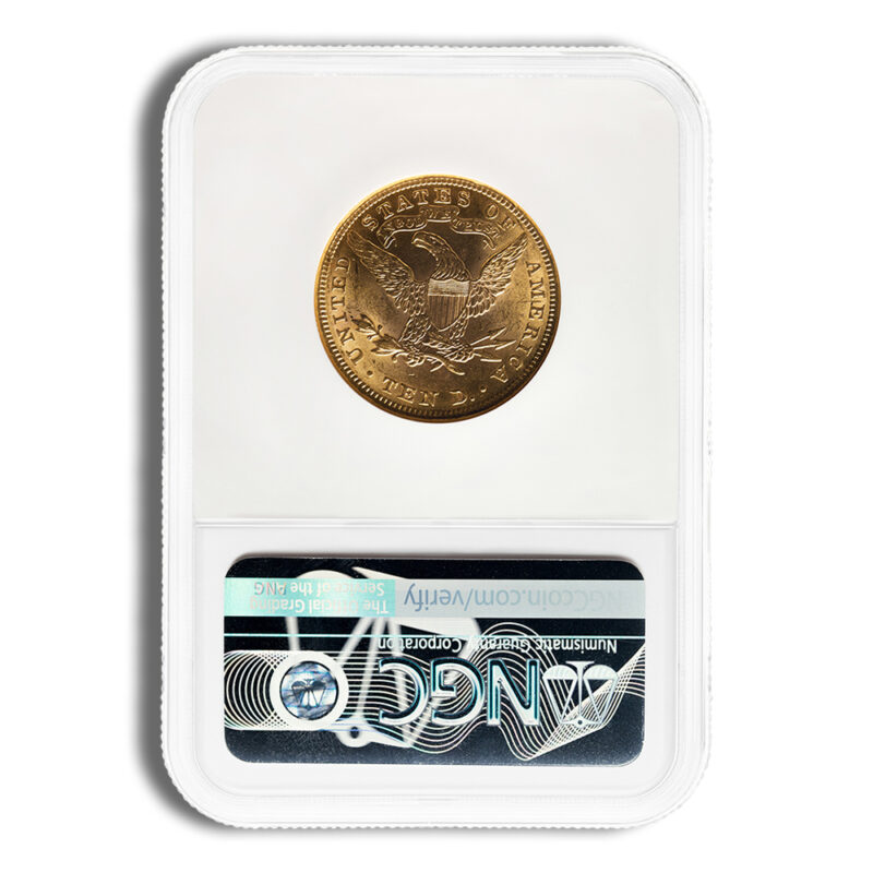$10 Gold Liberty Eagle - NGC MS61 - Image 2