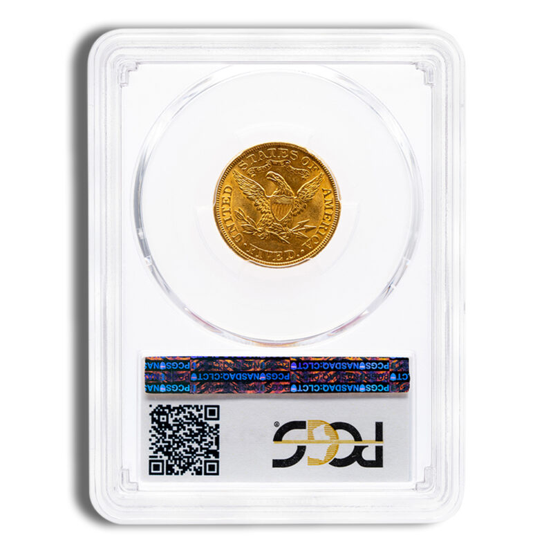 $5 Gold Liberty Half Eagle - PCGS MS62 - Image 2