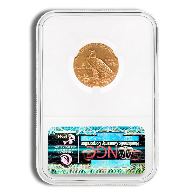 $5 Gold Indian Half Eagle - NGC MS61 - Image 2