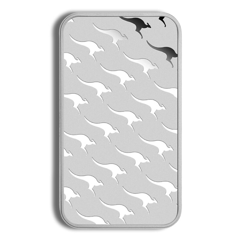 1 oz Silver Bar - Perth Mint - Kangaroo - Image 2