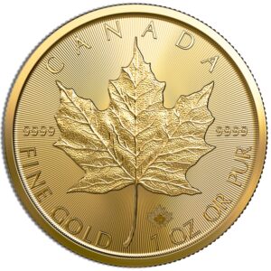 1 oz .9999 Gold Maple Leaf (Year Varies)